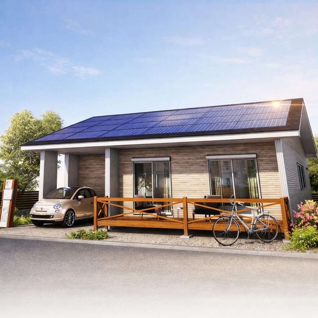 ひたちなか市│趣味を楽しむガレージ付きの平屋│規格住宅│33坪│3LDK